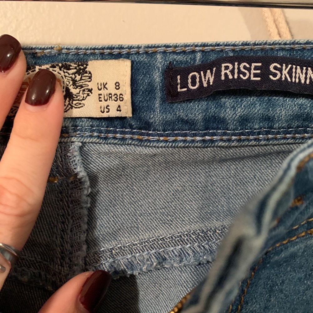Light wash skinny jeans worn only couple of times